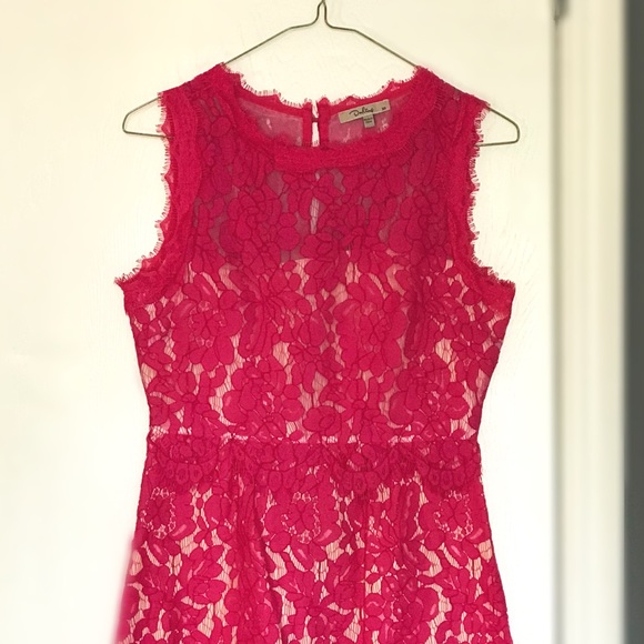 Pink lace dress, sheer detailing! - Picture 3 of 5